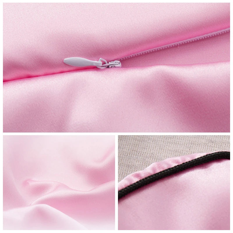 Taie d'Oreiller Satin Doux Anti-Frisottis — 10 Coloris