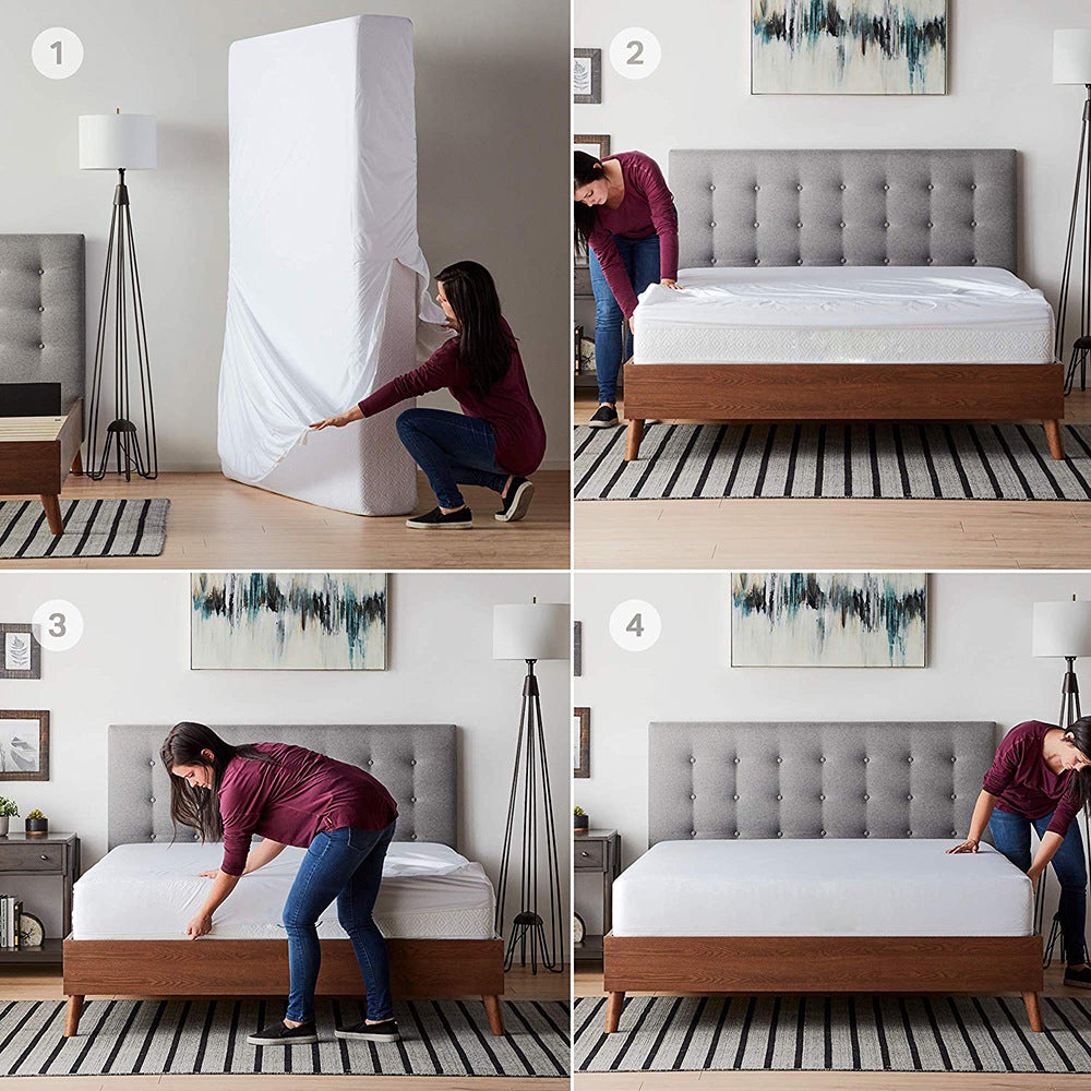 Protège-Matelas 6 Faces Fermeture Éclair — Anti-Acariens