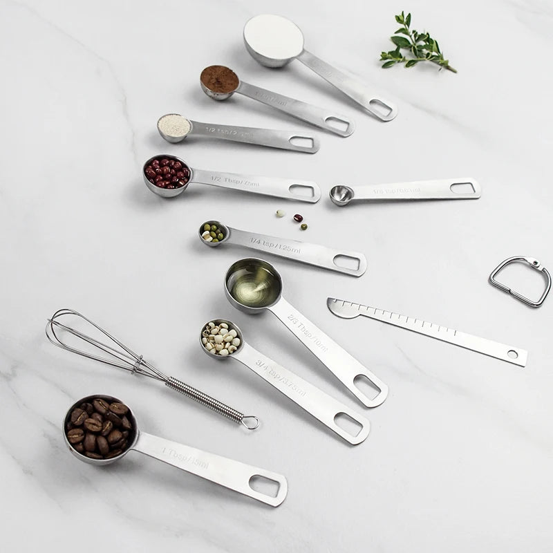 Cuillères Doseuses Inox Pro — Set Mesure Cuisine & Pâtisserie