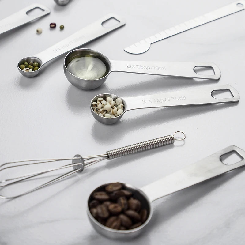 Cuillères Doseuses Inox Pro — Set Mesure Cuisine & Pâtisserie