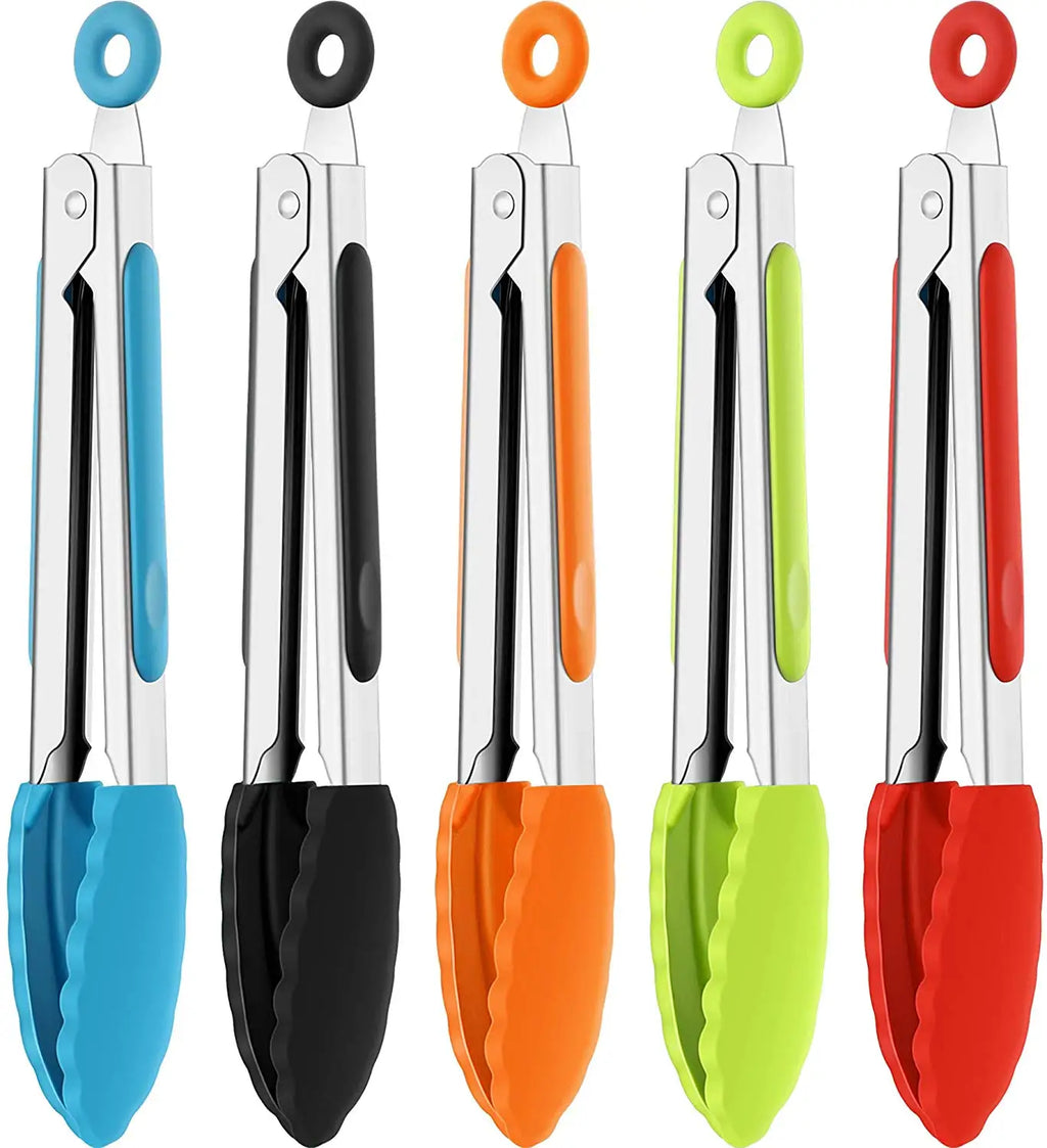 Pince Cuisine Silicone Inox — BBQ & Cuisson Antidérapante