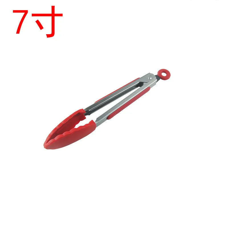 Pince Cuisine Silicone Inox — BBQ & Cuisson Antidérapante