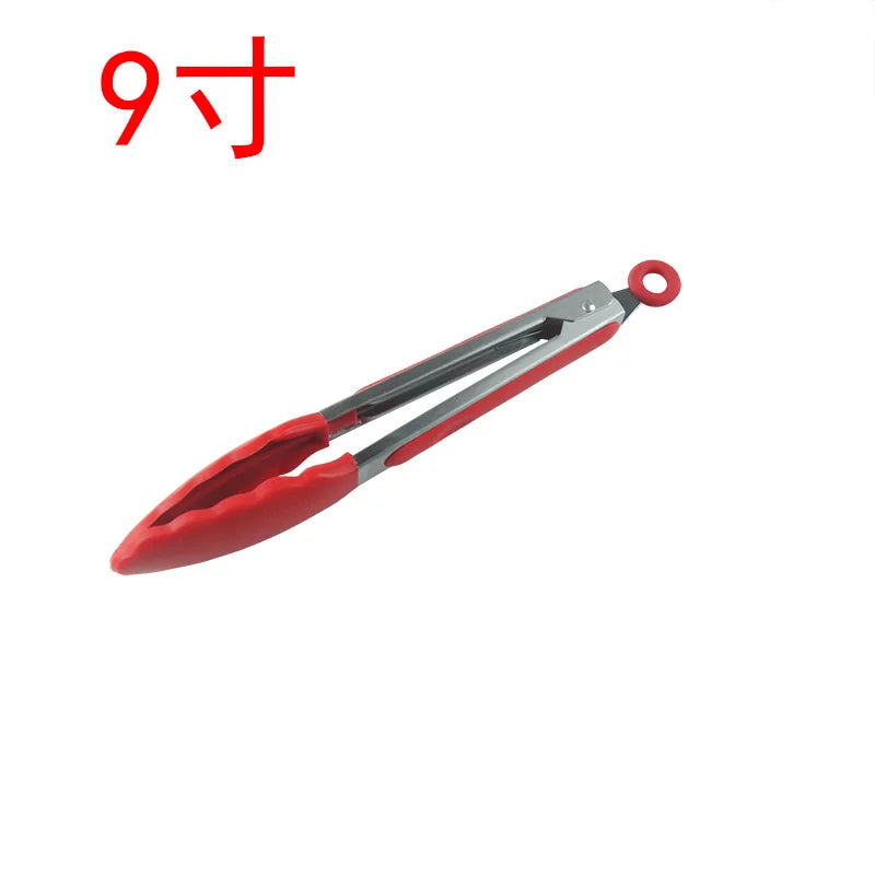 Pince Cuisine Silicone Inox — BBQ & Cuisson Antidérapante