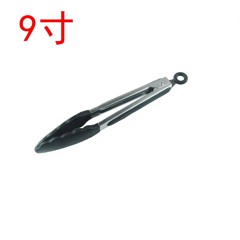 Pince Cuisine Silicone Inox — BBQ & Cuisson Antidérapante