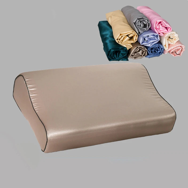 Taie d'Oreiller Satin Doux Anti-Frisottis — 10 Coloris