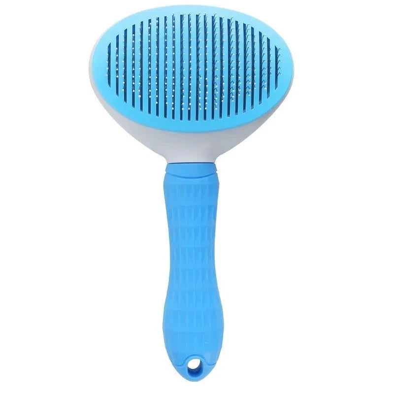 Brosse Auto-Nettoyante Silicone — Chien & Chat Poils Courts/Longs