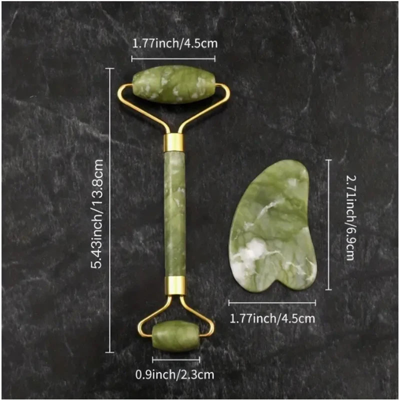 Rouleau Jade & Gua Sha — Massage Visage Anti-Rides