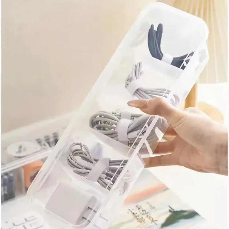 Boîte Câbles Transparente Compartiments Couvercle