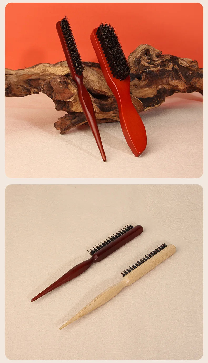 Set Brosse & Peigne Barbe Poils Naturels — Soin Barbe Homme