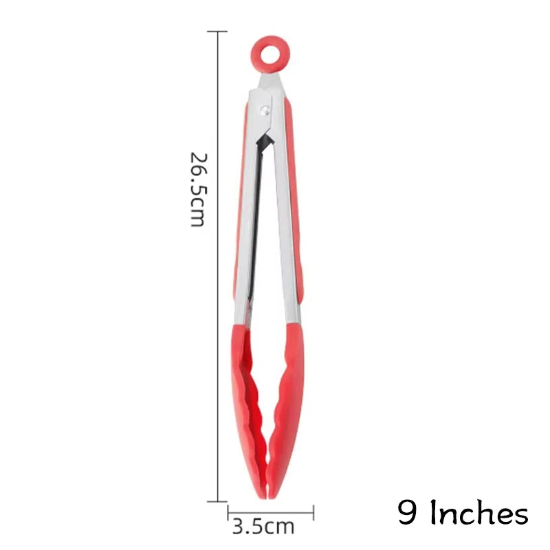 Pince BBQ Silicone Inox Verrouillable — Cuisine & Grillades