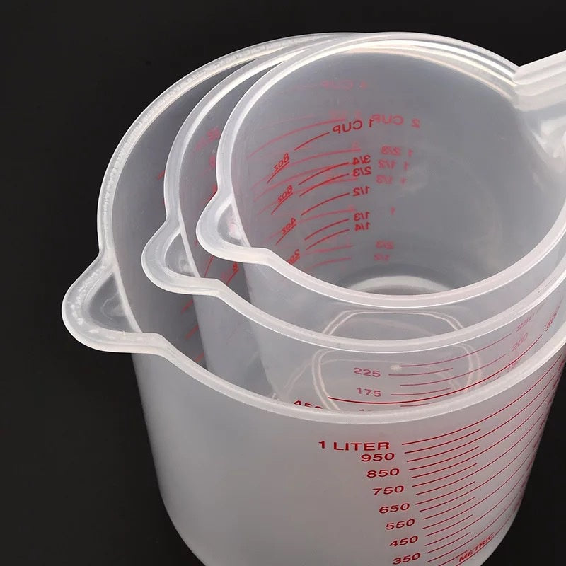 Set 3 Verres Doseurs 250/500/1000ml — Pâtisserie & Cuisine