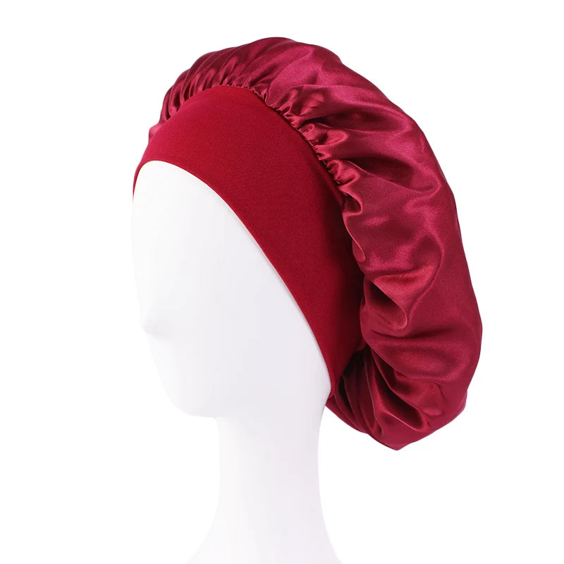 Bonnet de nuit en satin — Protection cheveux afro, tresses & locks
