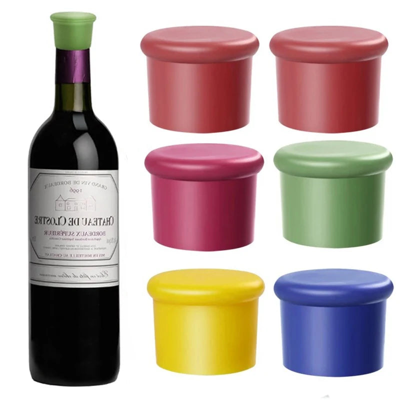 Bouchons Silicone Réutilisables — Conservation Vin, Bière & Champagne