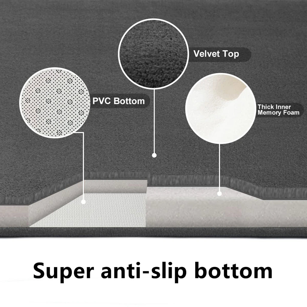 Tapis de Bain Antidérapant — Motif Patte, Absorbant