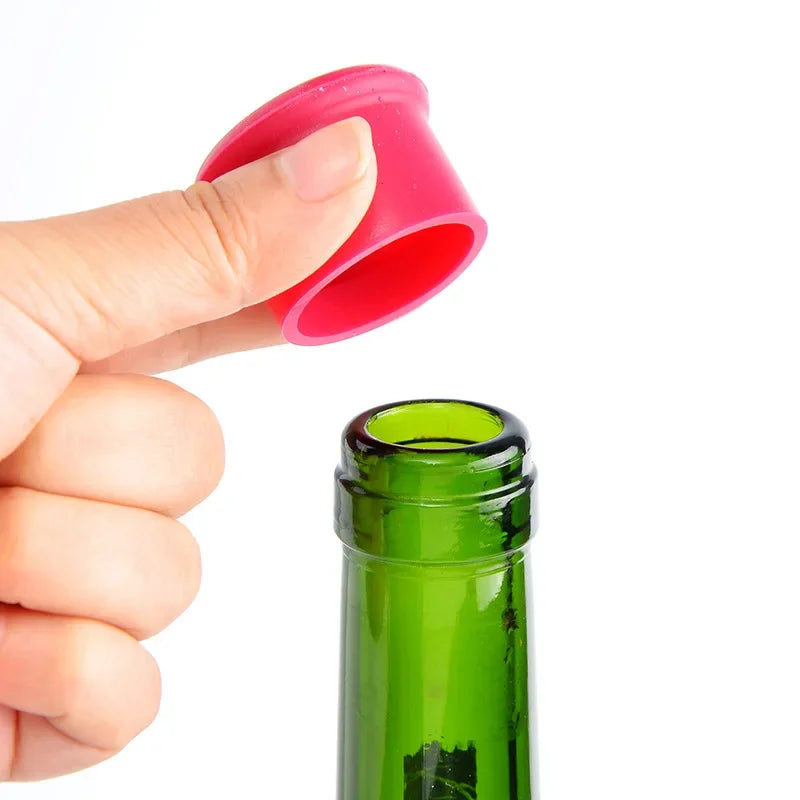 Bouchons Silicone Réutilisables — Conservation Vin, Bière & Champagne