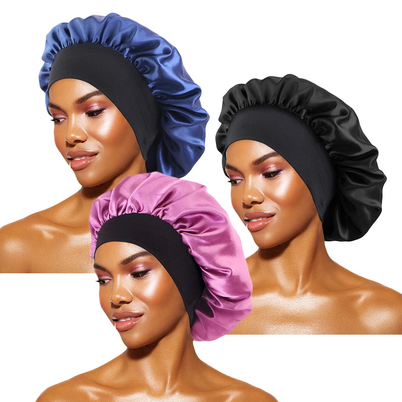 Bonnet de nuit en satin — Protection cheveux afro, tresses & locks