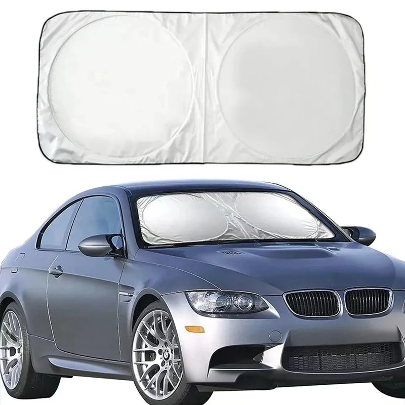 Pare-Soleil Voiture Pliable Aluminium — Anti-UV Pare-brise