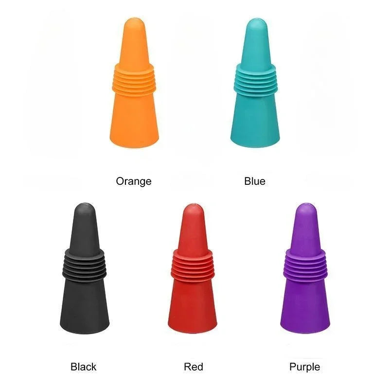 Bouchon Silicone Push Réutilisable — Vin, Bière & Champagne