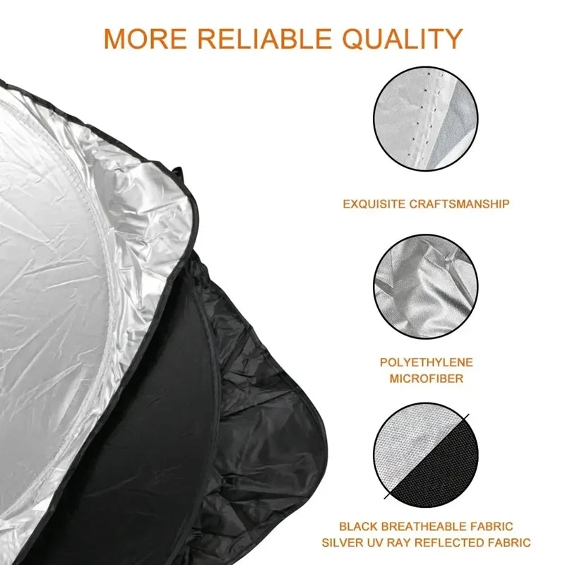 Pare-Soleil Voiture Pliable Aluminium — Anti-UV Pare-brise