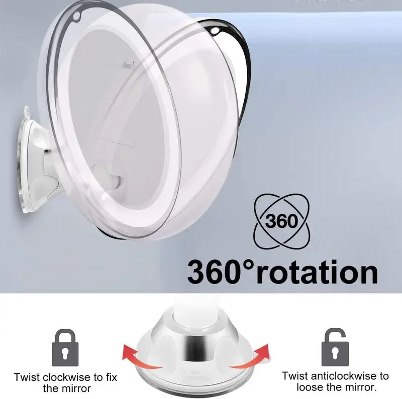 Miroir Grossissant LED Rond 10X — Rasage & Maquillage