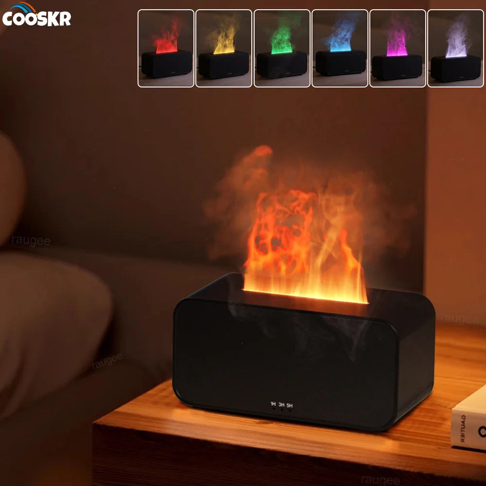 Humidificateur Mini Flamme LED — Diffuseur Arômes