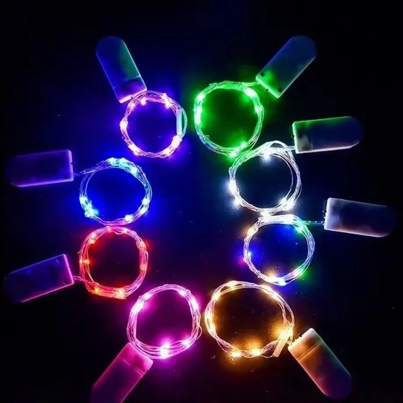 Guirlande Lumineuse LED à Piles — Fil de Cuivre, Déco Salon & Chambre