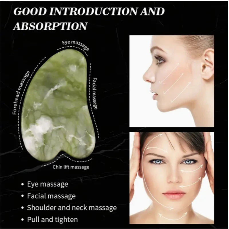 Rouleau Jade & Gua Sha — Massage Visage Anti-Rides