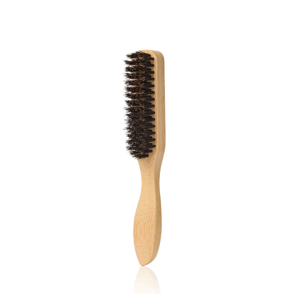 Set Brosse & Peigne Barbe Poils Naturels — Soin Barbe Homme