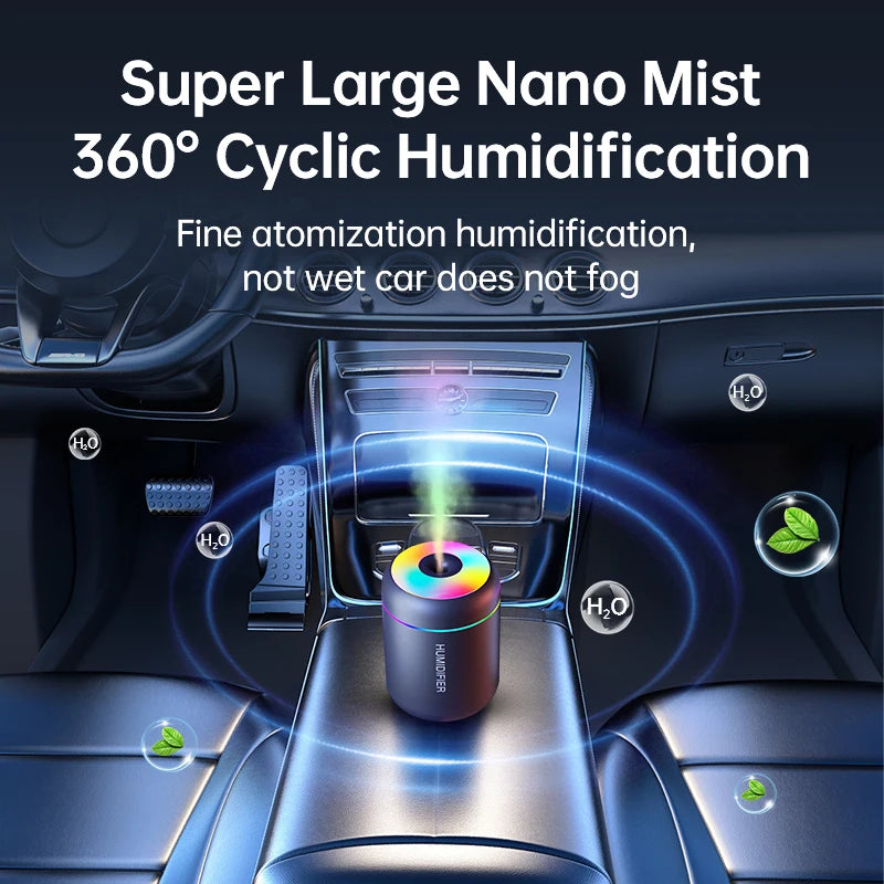 Humidificateur Mini USB 180ml LED — Chambre & Voiture