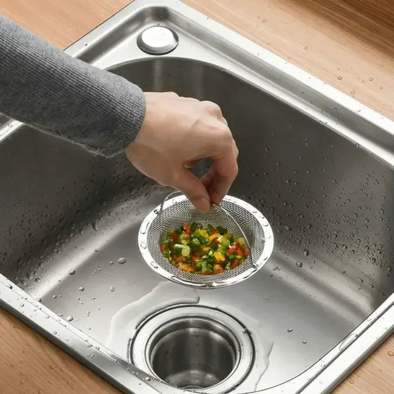 Filtre évier inox — Anti-bouchon cuisine & salle de bain