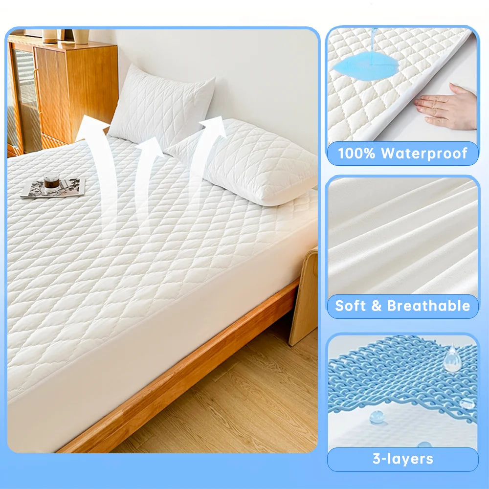 Protège-Matelas Waterproof Anti-Acariens — Multi-Tailles