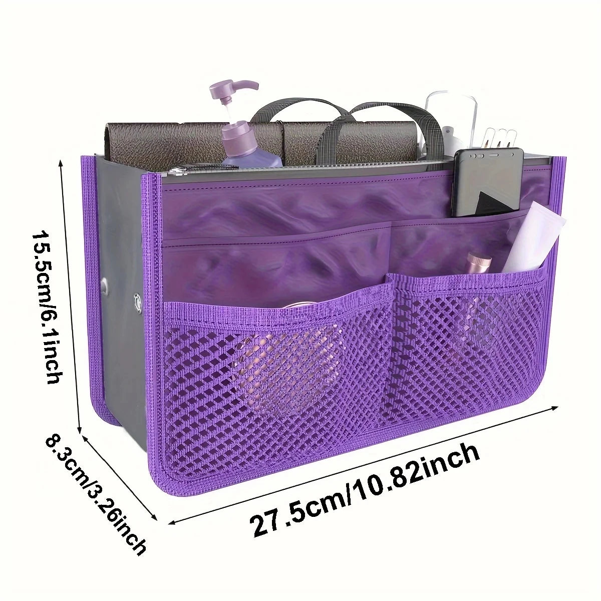 Organisateur Insert Sac à Main Nylon Multi-poches