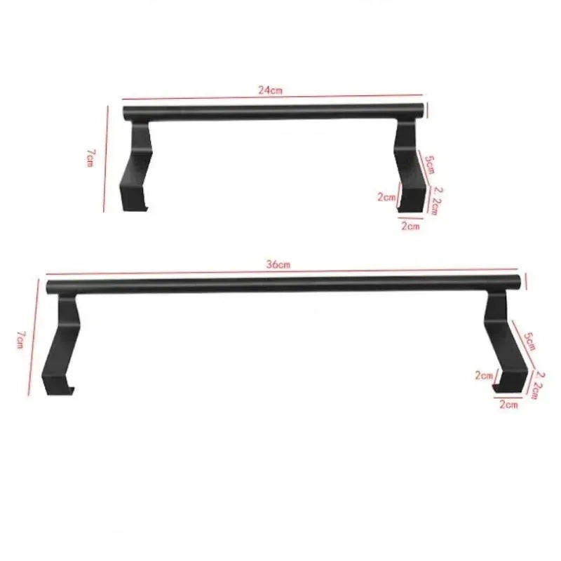 Porte-serviettes sur porte — Inox, sans perçage