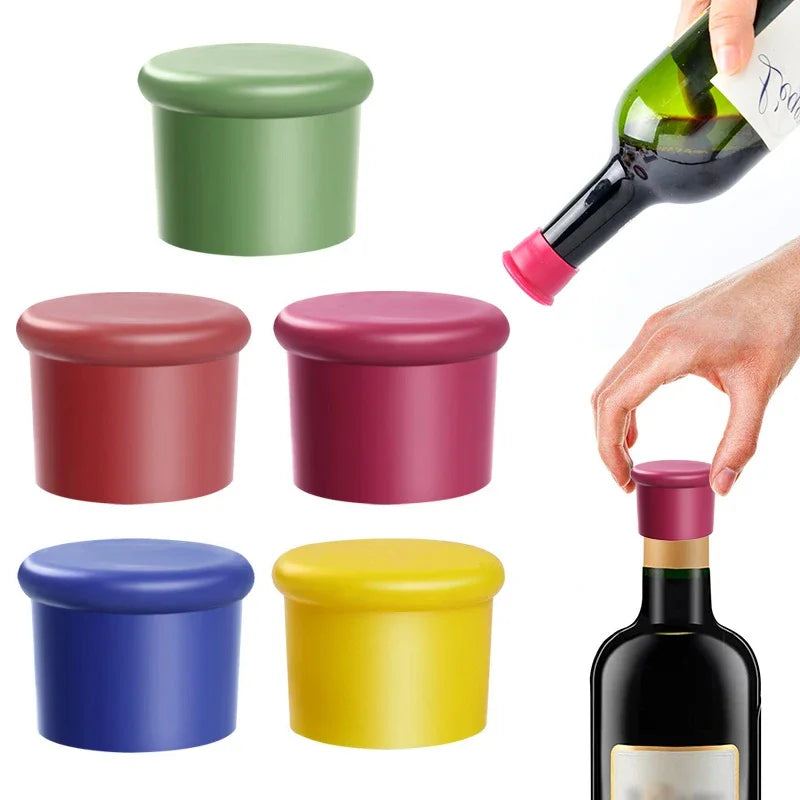 Bouchons Silicone Réutilisables — Conservation Vin, Bière & Champagne