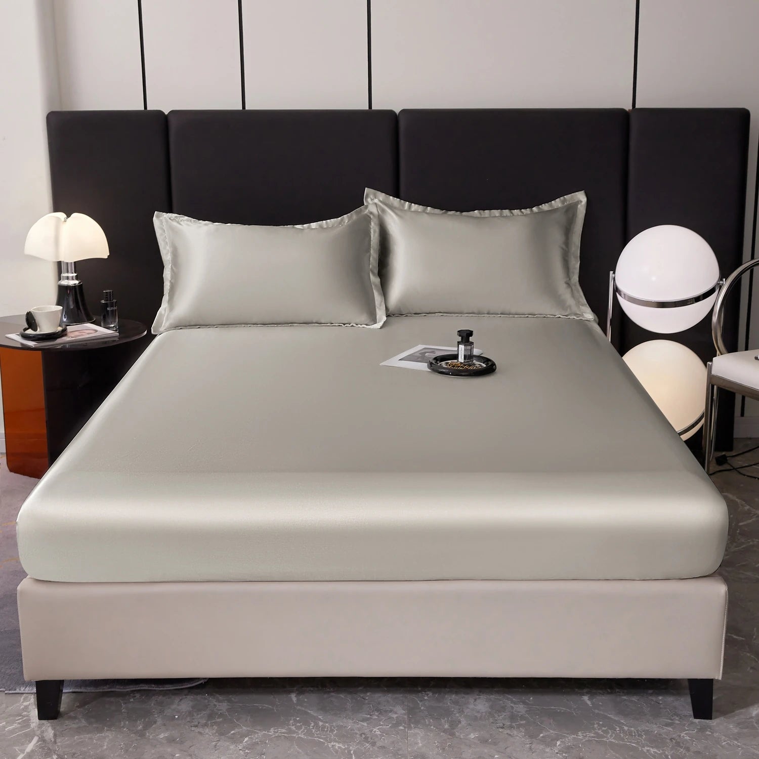 Drap Housse Satin Rayon — Style Hôtel Multi-Tailles