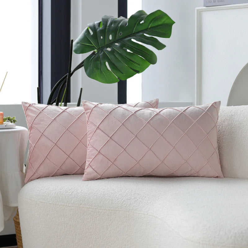 Housse de Coussin Velours 30x50cm — 6 Coloris