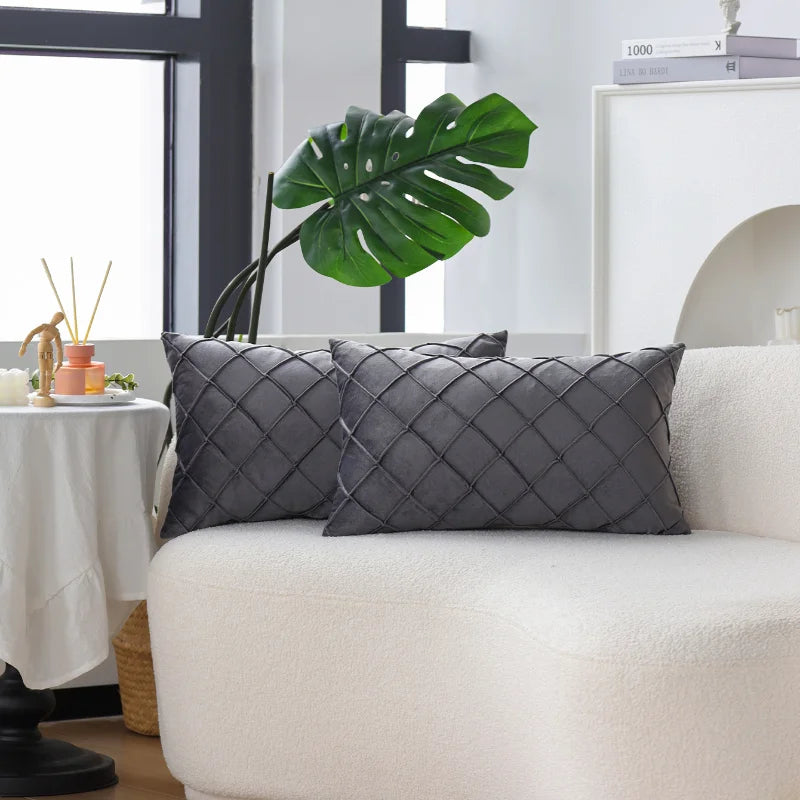 Housse de Coussin Velours 30x50cm — 6 Coloris