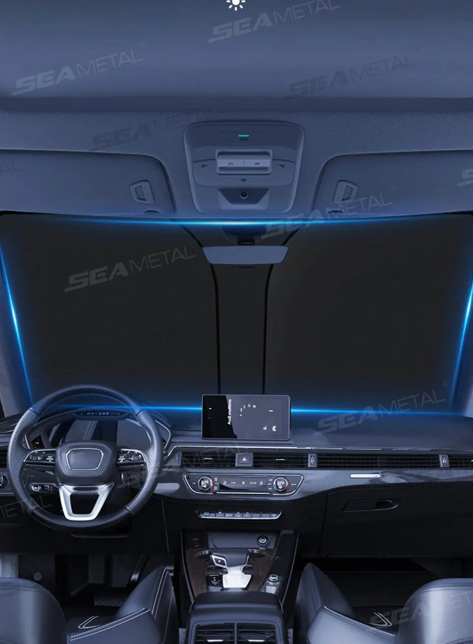 Pare-Soleil SEAMETAL Voiture — Protection UV Pliable Taille S/L