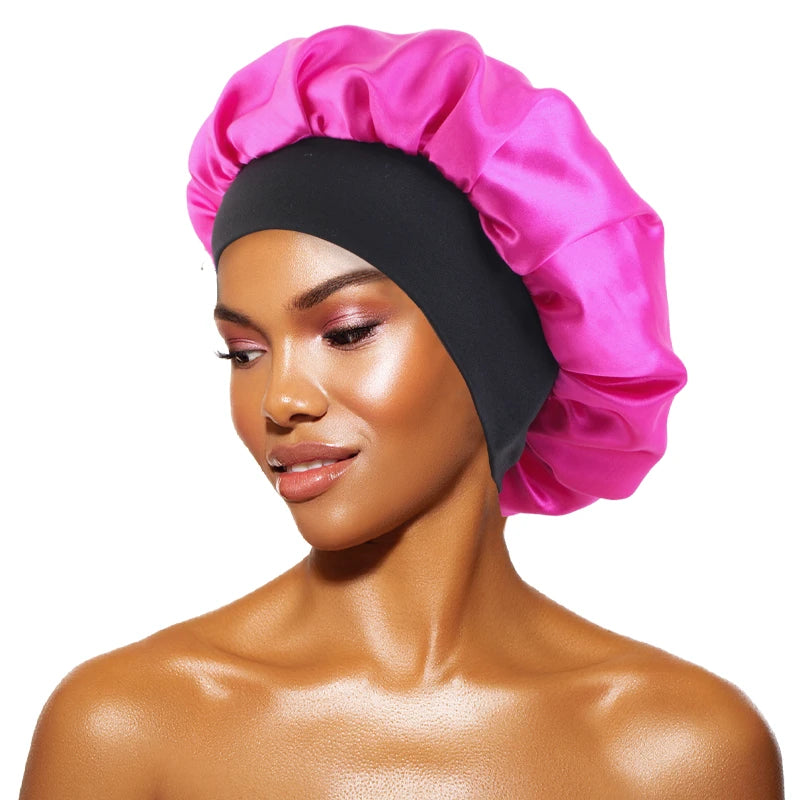 Bonnet de nuit en satin — Protection cheveux afro, tresses & locks