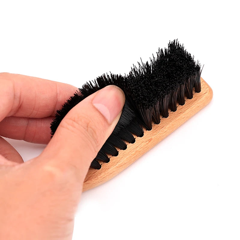 Brosse Barbe Barbertop Poils Naturels — Manche Bois