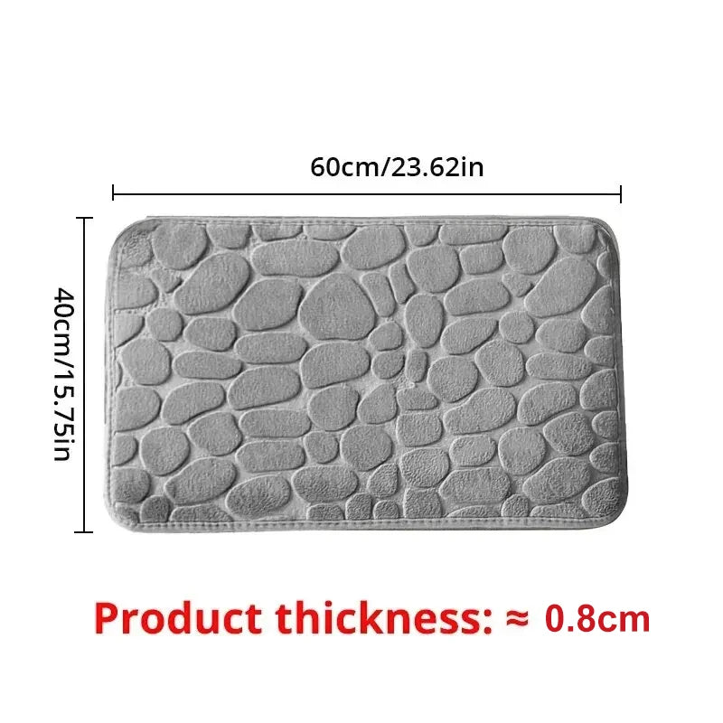 Tapis de bain antidérapant mousse — Doux, confortable & élégant