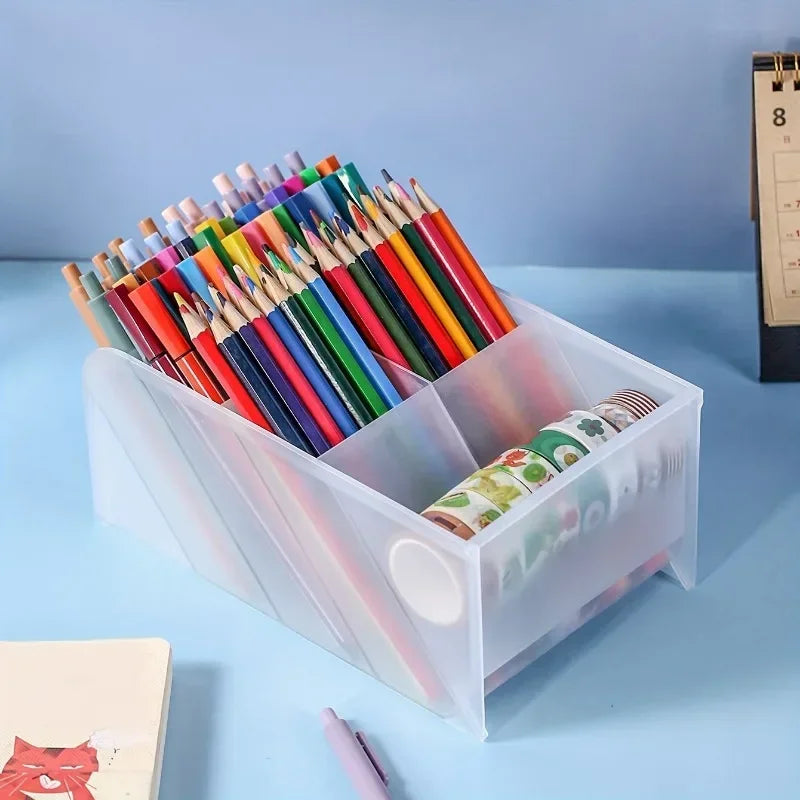 Porte-stylos Transparent Multi-niveaux Bureau