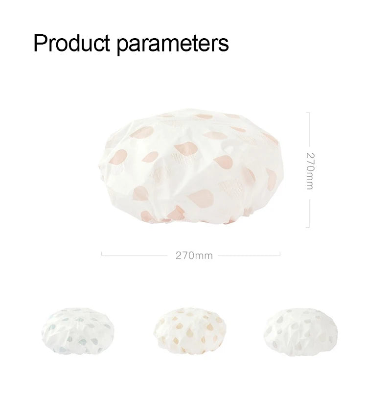 Bonnet de Douche Réutilisable — Imperméable, Taille Universelle