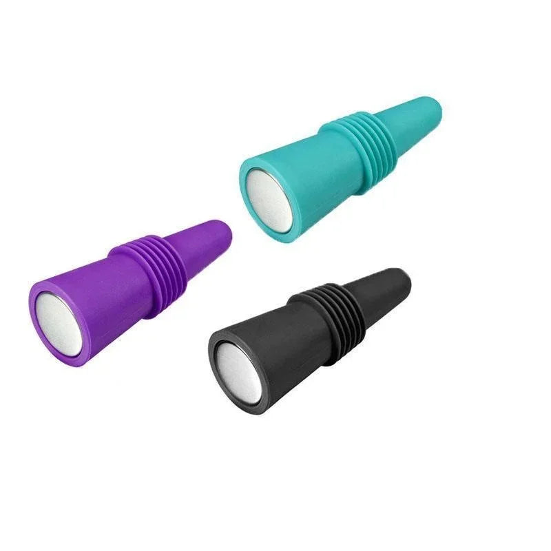 Bouchon Silicone Push Réutilisable — Vin, Bière & Champagne