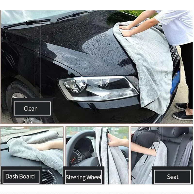 Serviette Microfibre Voiture — Ultra-Absorbante, Lavage Carrosserie