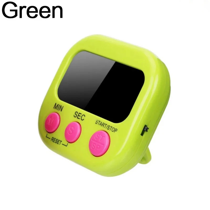 Minuteur cuisine LCD magnétique — Alarme sonore & grand écran
