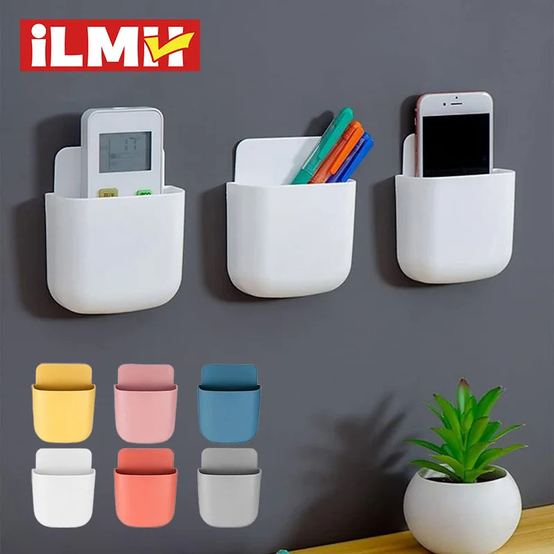 Organisateur mural adhésif — Pochette rangement multi-usages