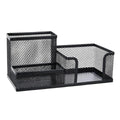 Organisateur Bureau Métal Mesh Noir 3 Compartiments