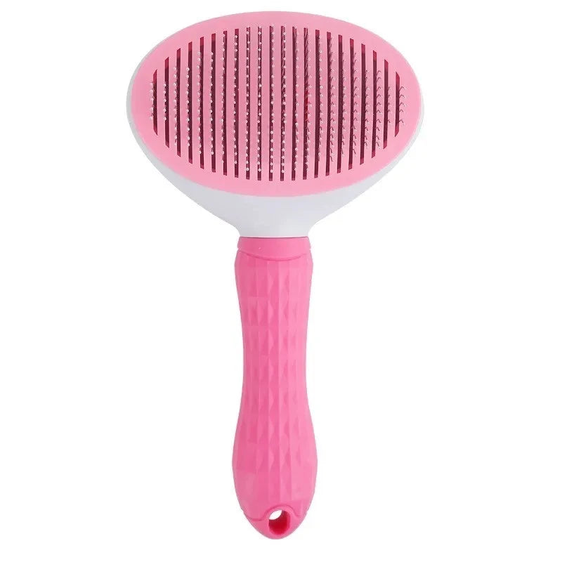 Brosse Auto-Nettoyante Silicone — Chien & Chat Poils Courts/Longs