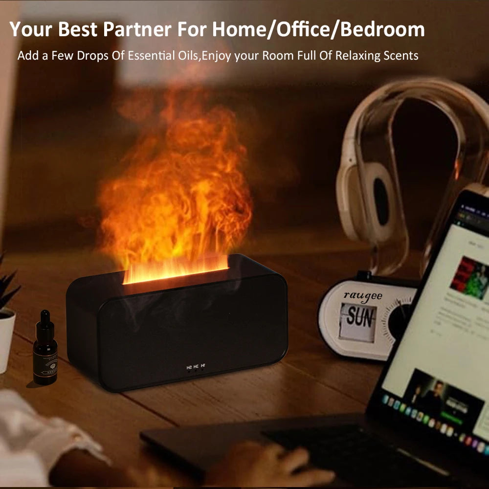 Humidificateur Mini Flamme LED — Diffuseur Arômes